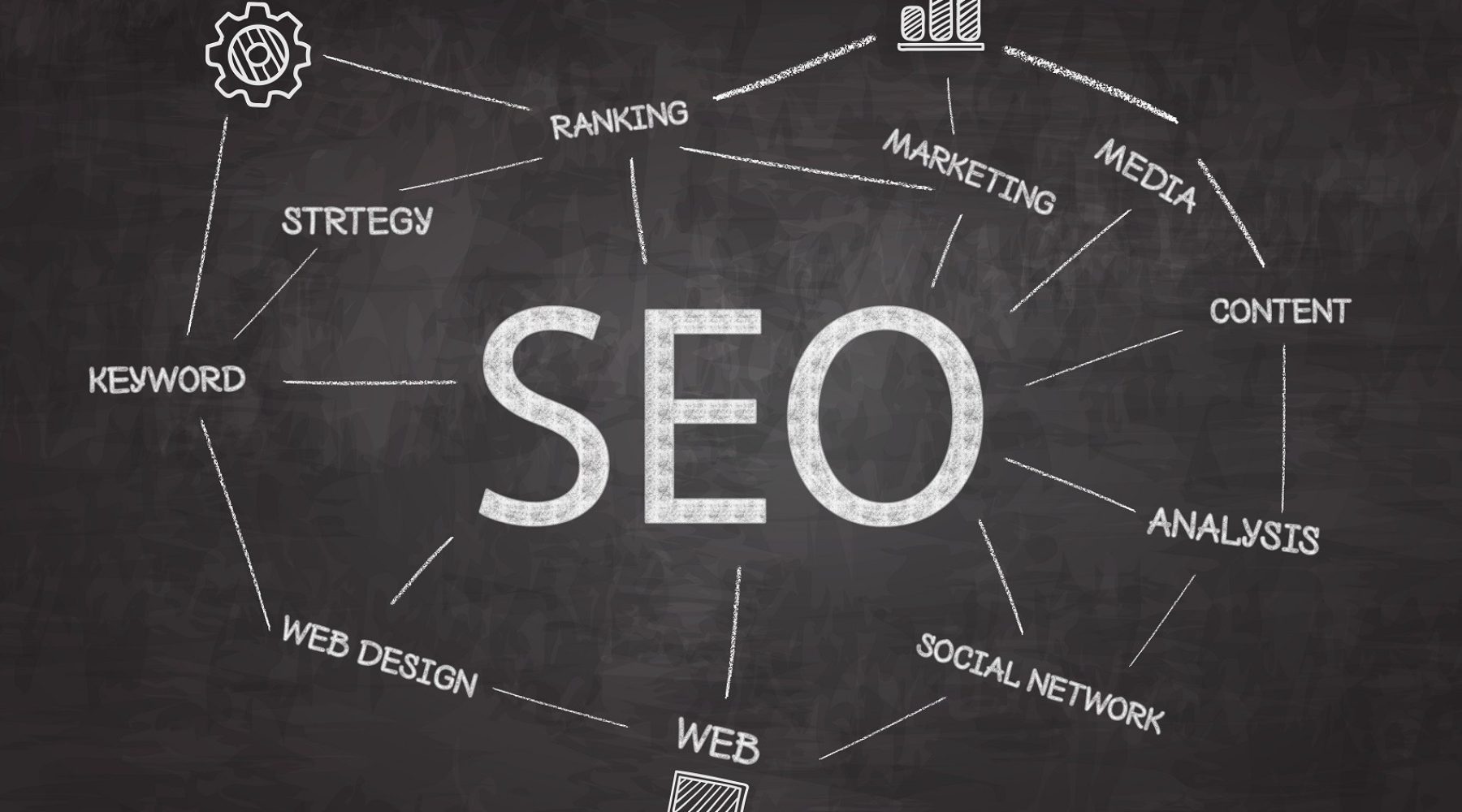 SEO search engine optimization, link building and online branding image